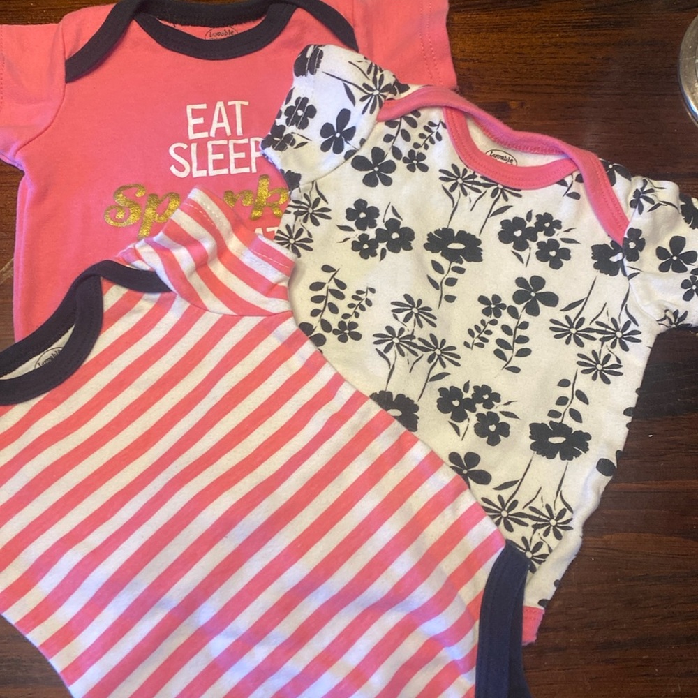 Infant girl onesie pack 0-3months